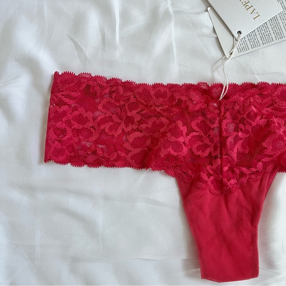 NWT La Perla primaries lace pink thong panty S - Picture 3 of 11
